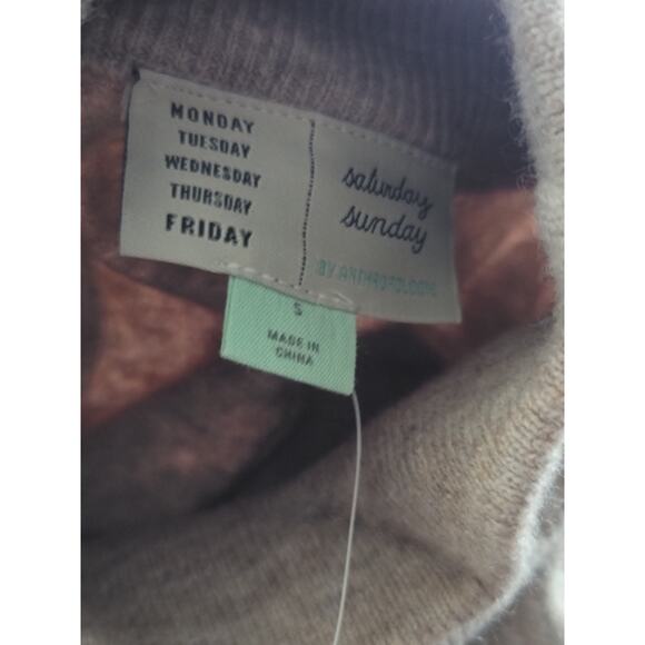 Anthropologie Sweater Beige Oversized Midi Dress - New - Small - Picture 4 of 5